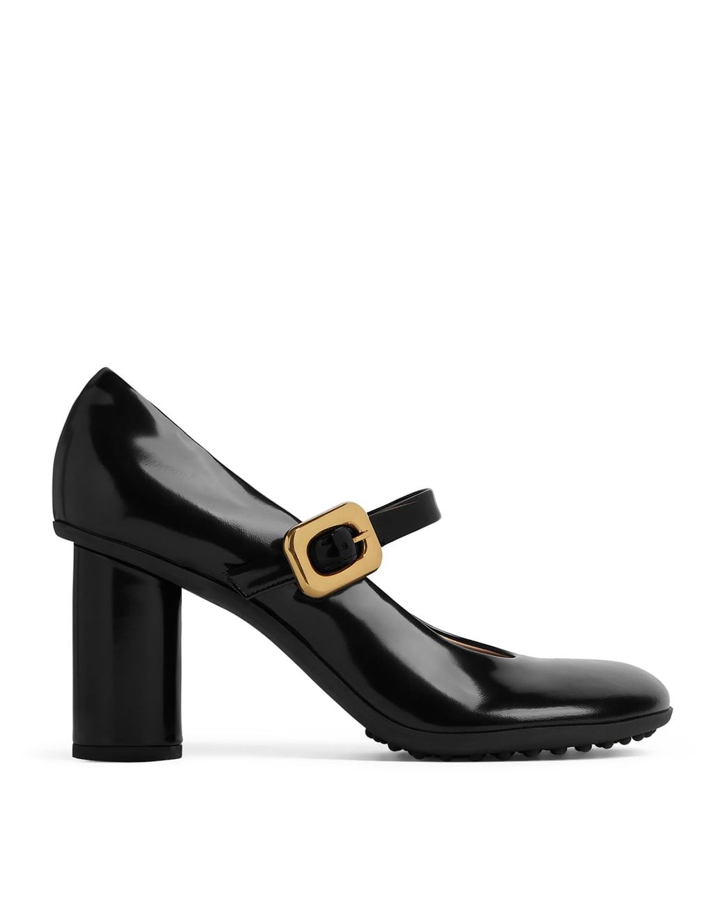 Bottega Veneta Black Leather Atomic Pumps 75
