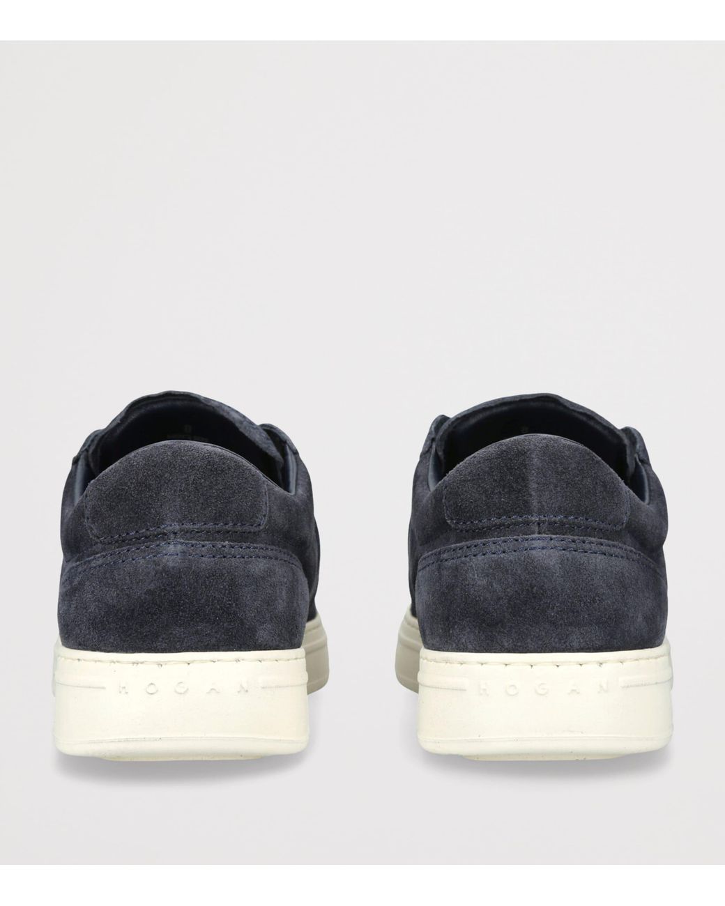 Hogan Blue Suede H668 Slip-On Sneakers for men