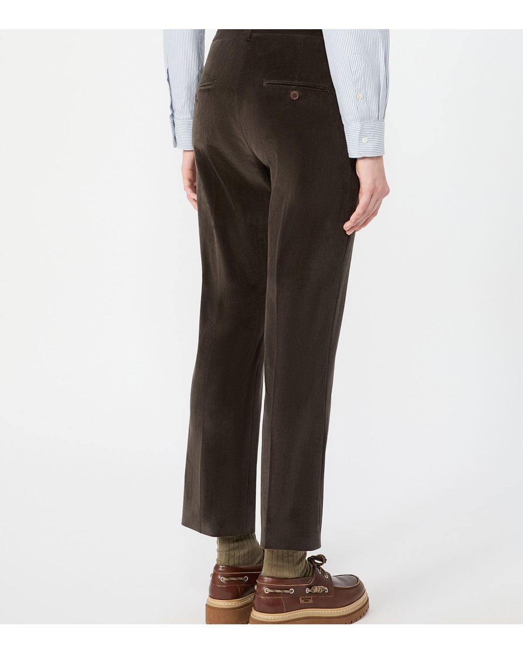 Weekend by Maxmara Gray Corduroy Trousers