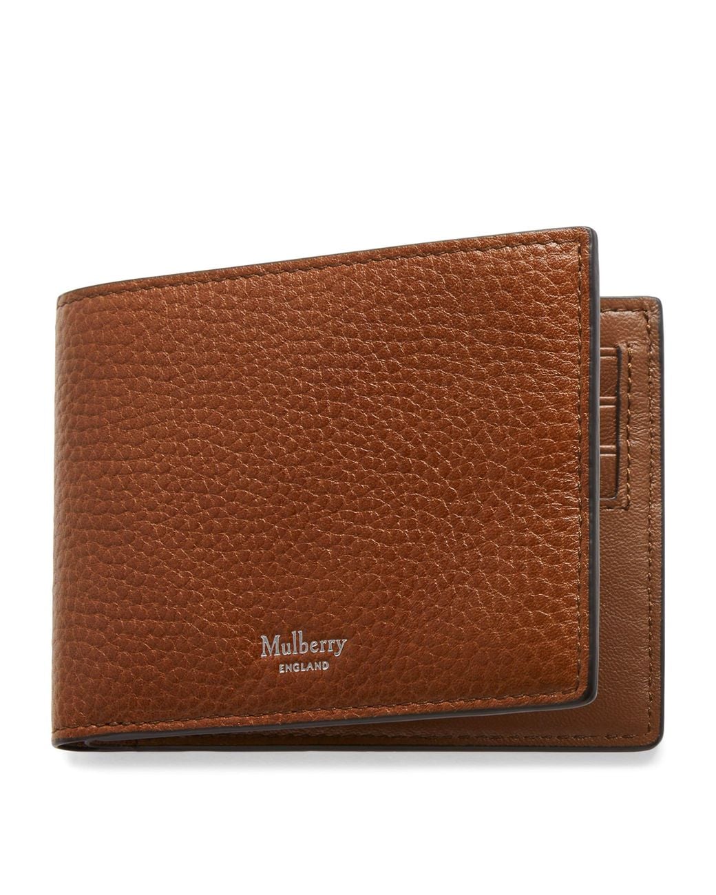 Mulberry Brown Grained Leather Wallet