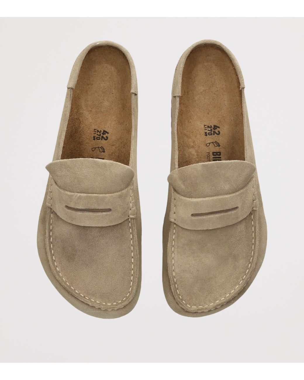 Birkenstock Brown Suede Naples Wrapped Clogs
