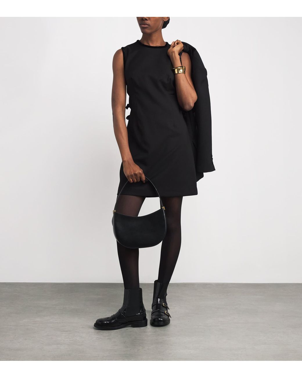 sandro velvet mini dress Sandro Emma Embellished Velvet Knit Dress