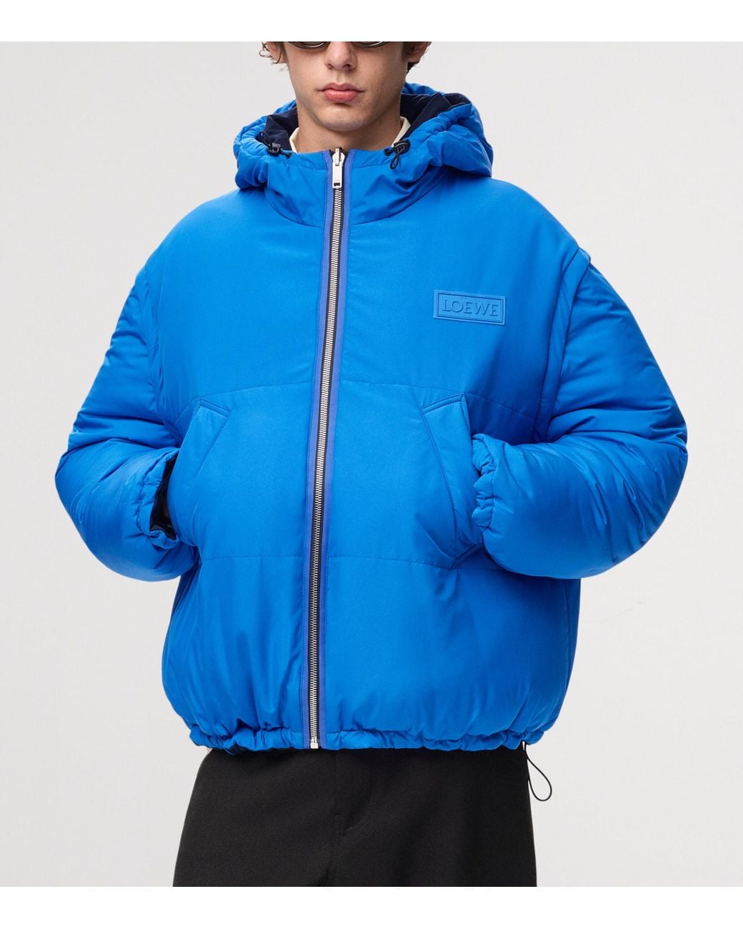 Loewe Blue Reversible Padded Jacket for men