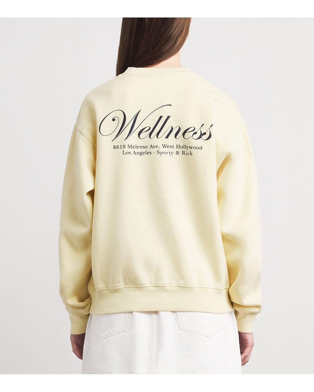 Sporty & Rich Natural Cotton Graphic Sweatshirt