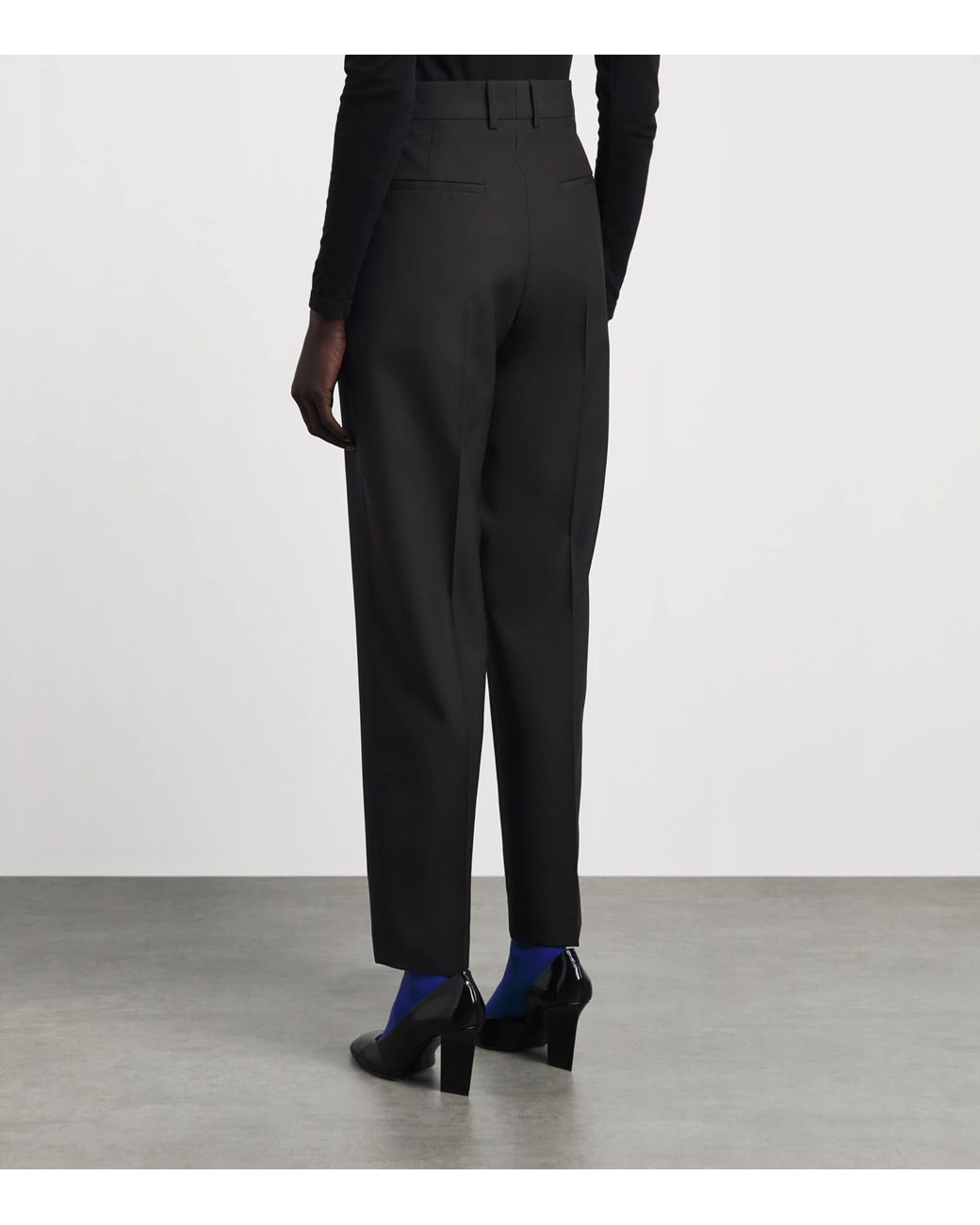 Jil Sander Blue Virgin Wool Tailored Trousers