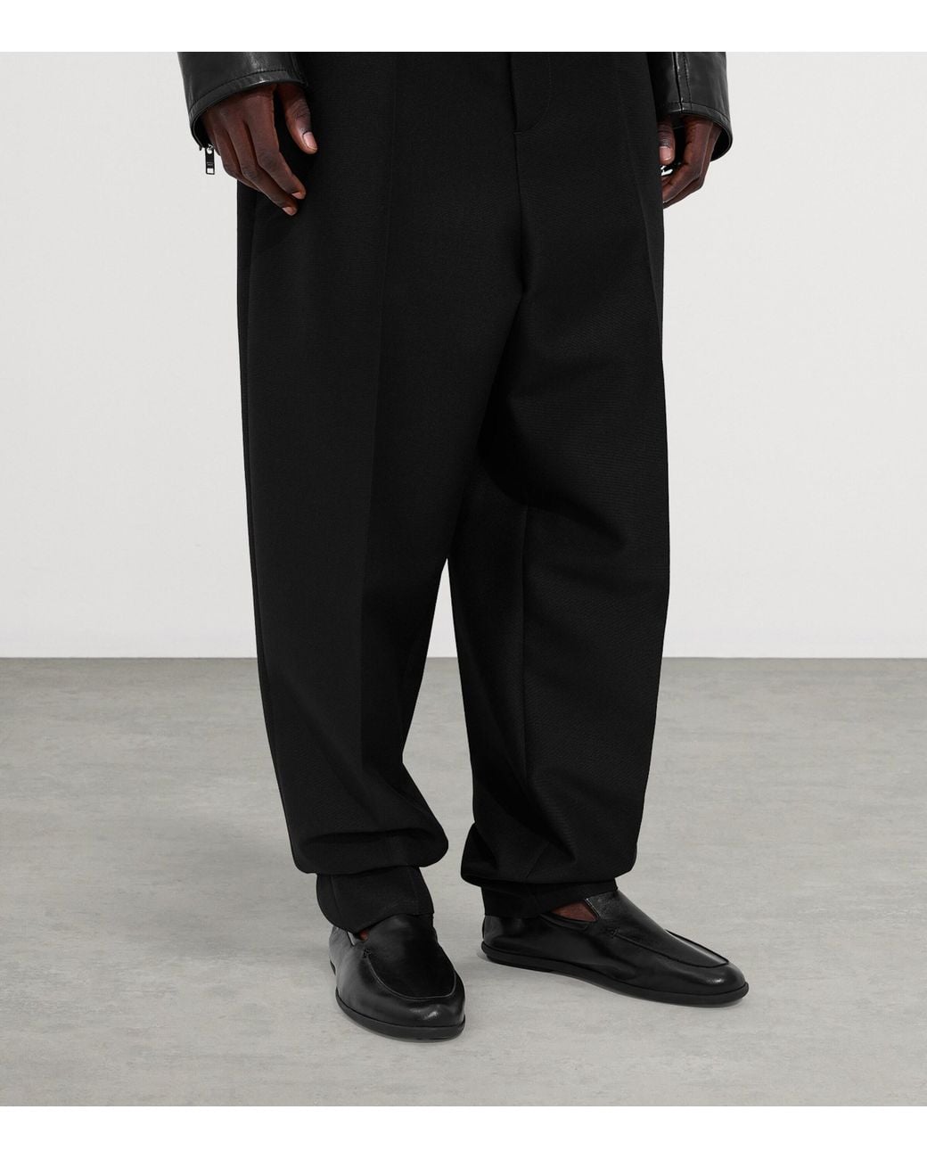 Bottega Veneta Black Nappa Leather Dawson Loafers for men