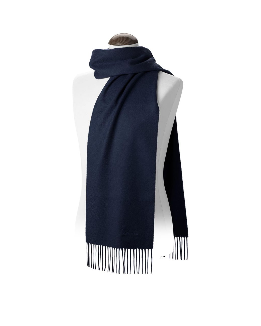 Aspinal Blue Cashmere Scarf