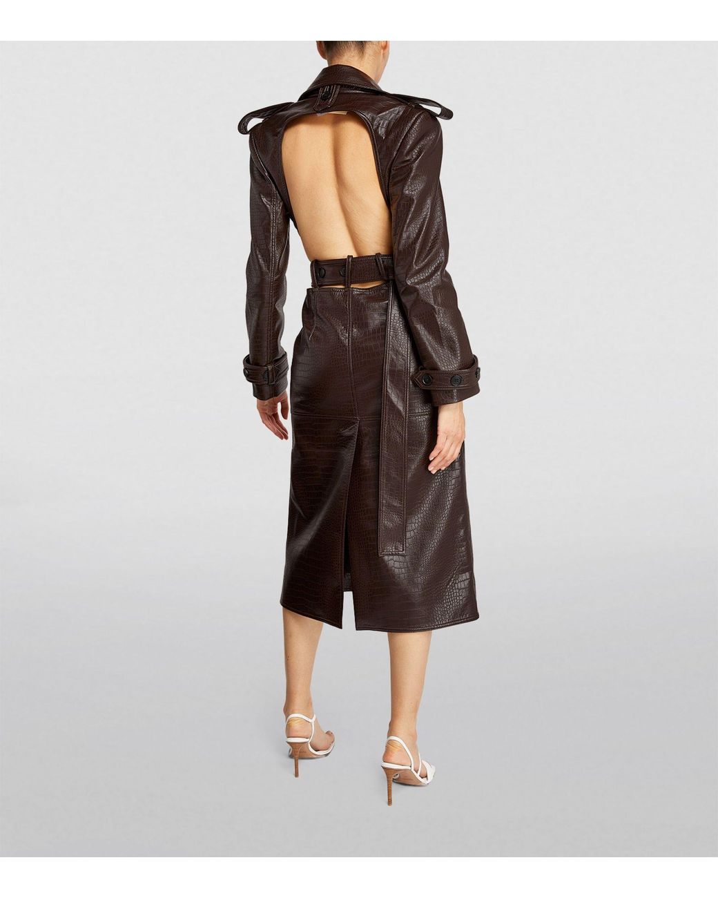 backless trench coat