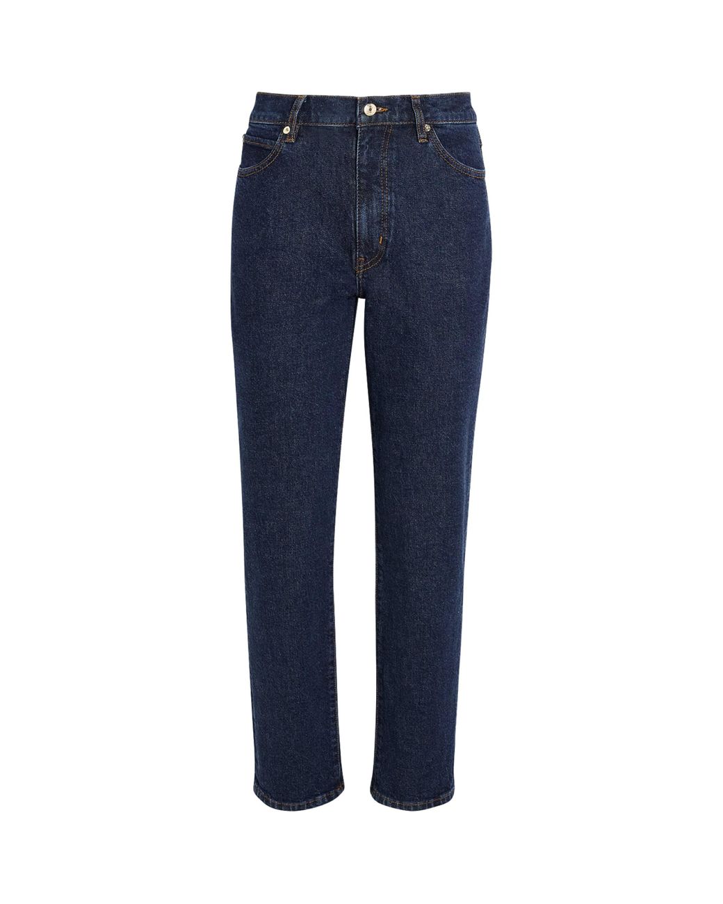FRAME Blue The Borrowed Straight Jeans