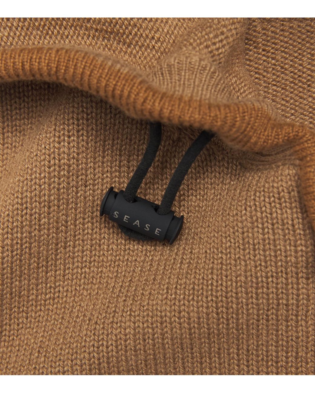 Sease Brown Cashmere Waythree Zip Hoodie for men