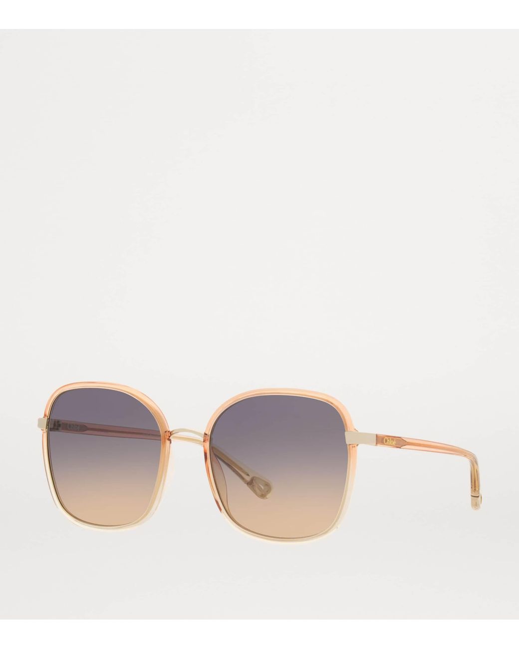 Chloé Gray Oversized Square Sunglasses