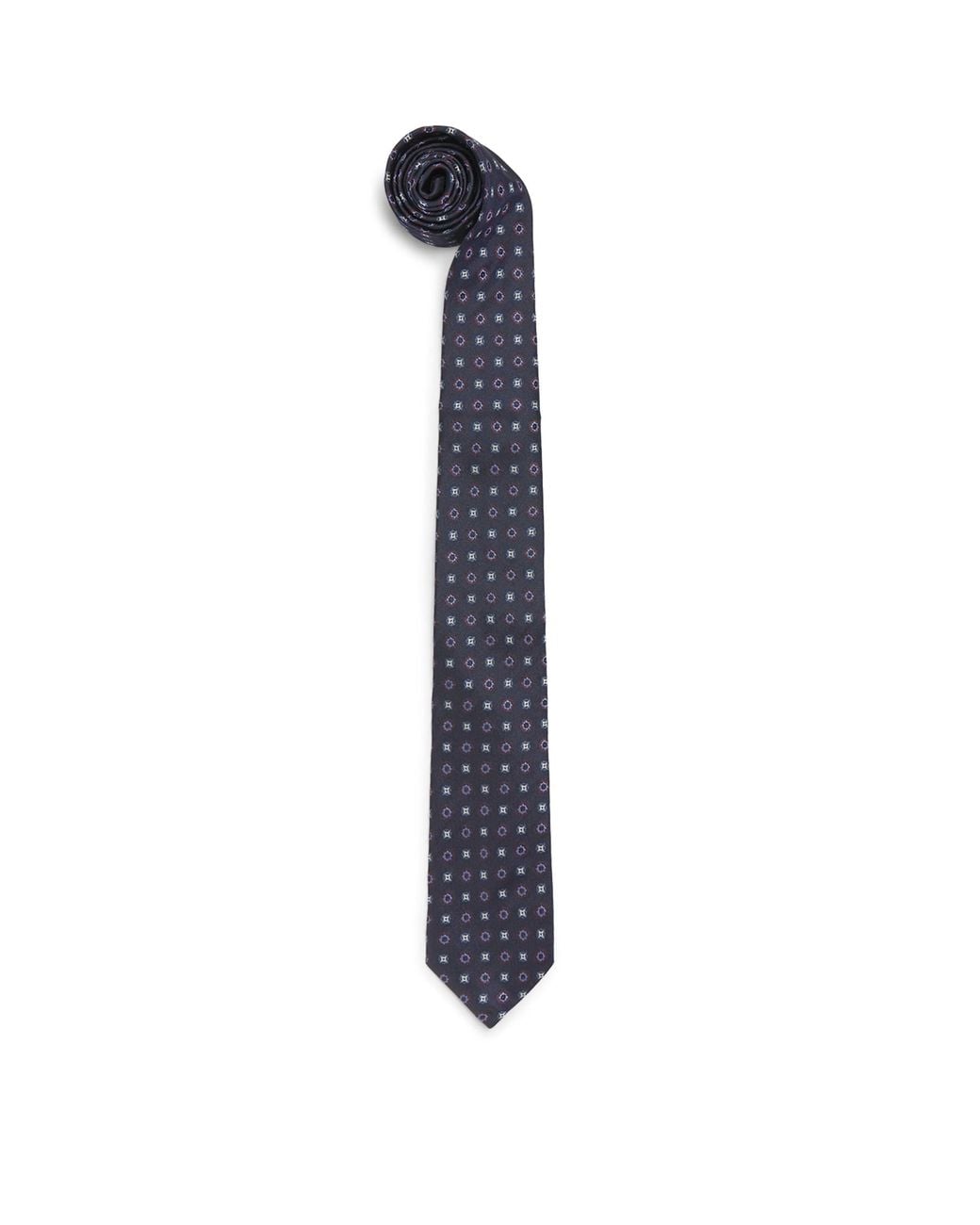 Harrods Blue Silk Jacquard Tie for men