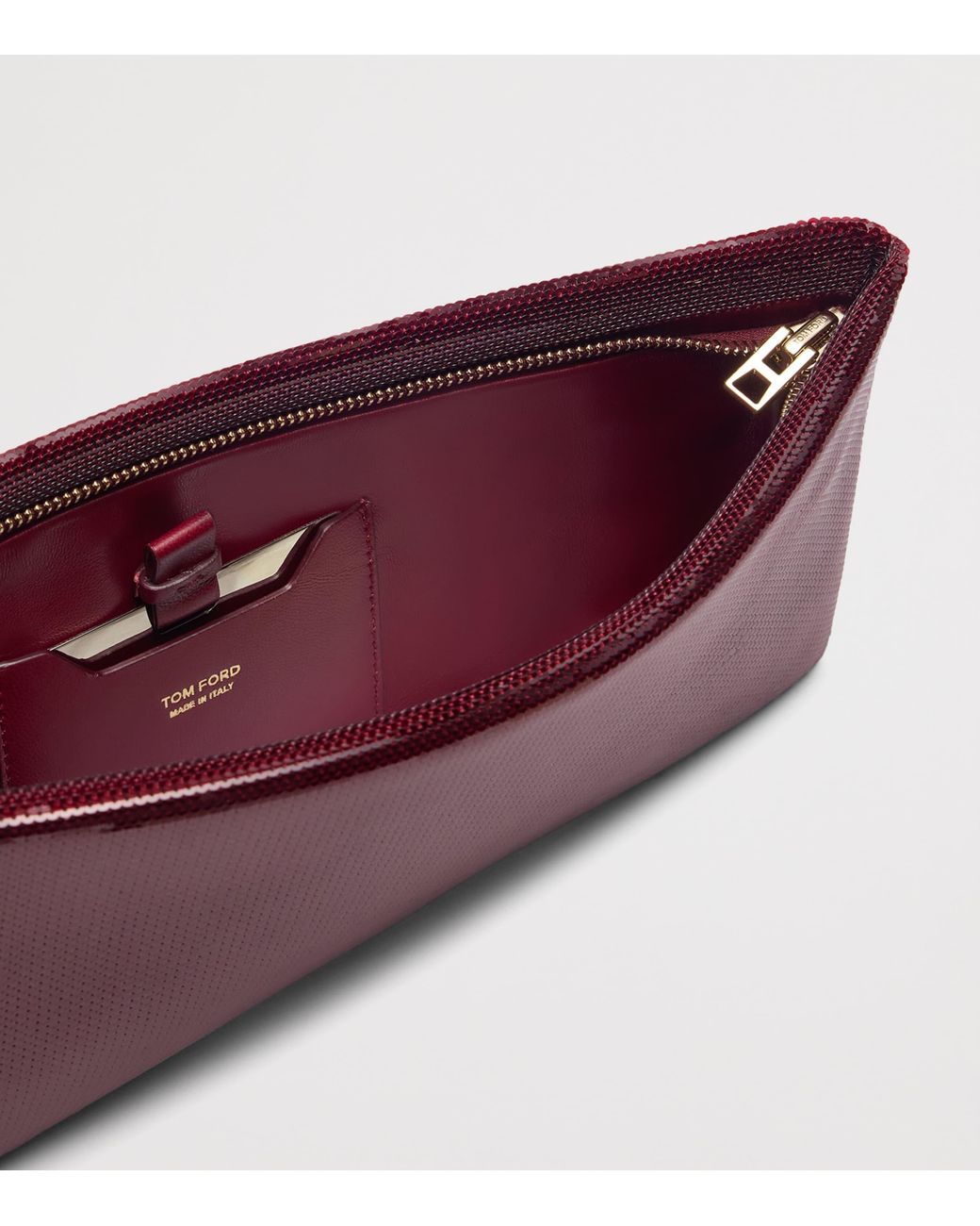 Tom Ford Purple Sequinned Ring Clutch Bag