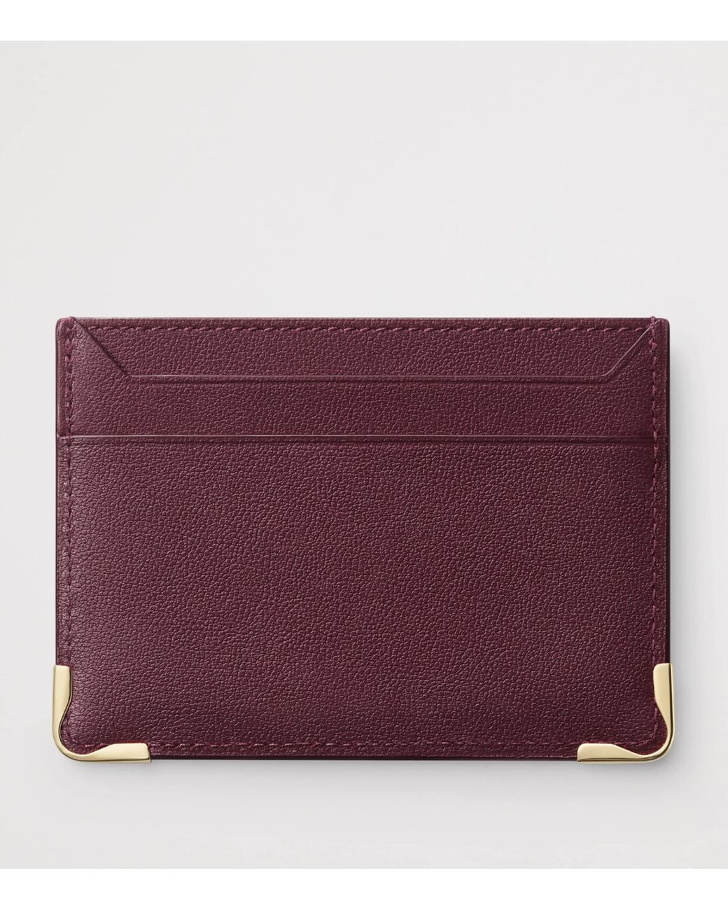 Cartier Purple Leather Must De Card Holder for men