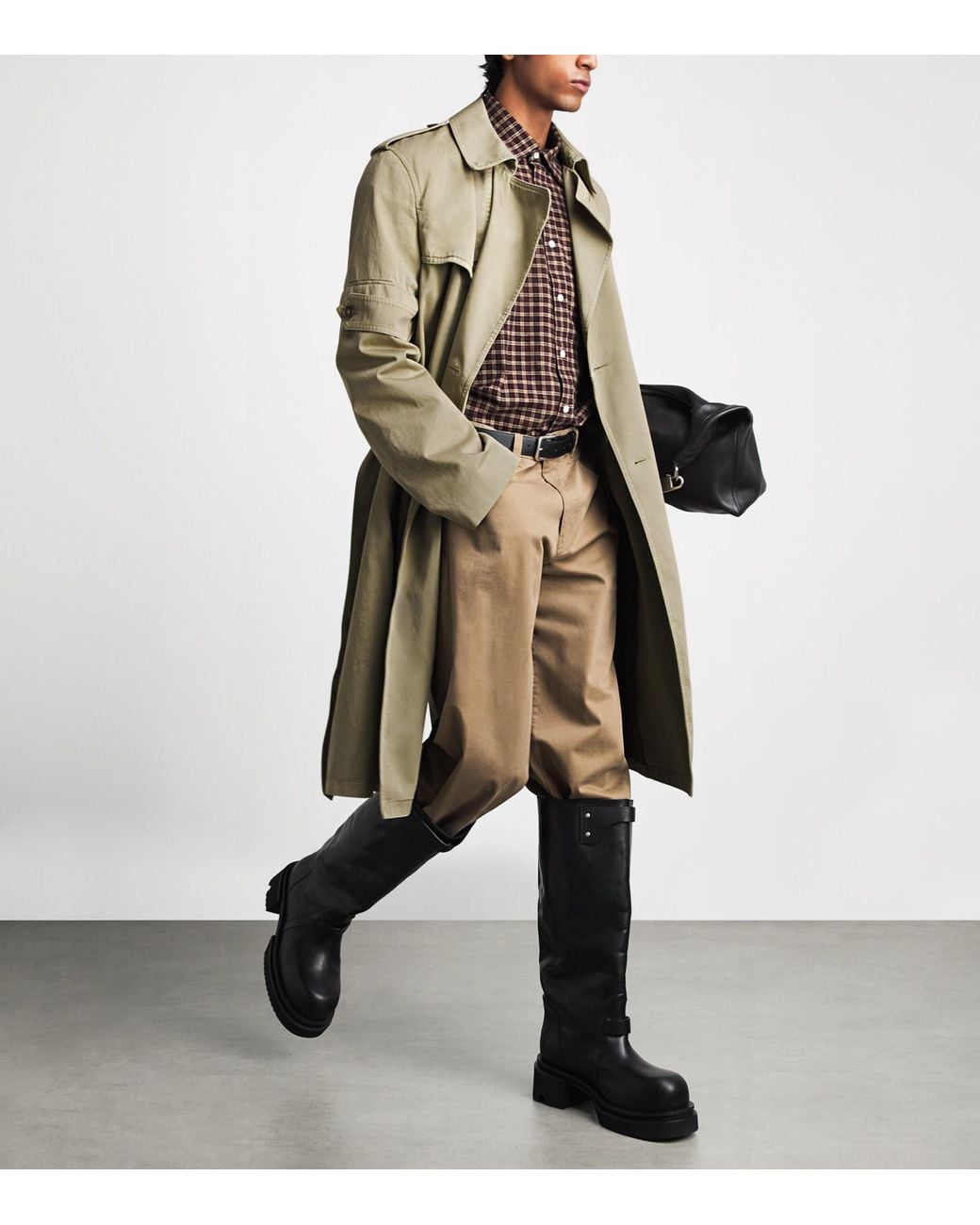 MM6 by Maison Margiela Natural Cotton Trench Coat for men