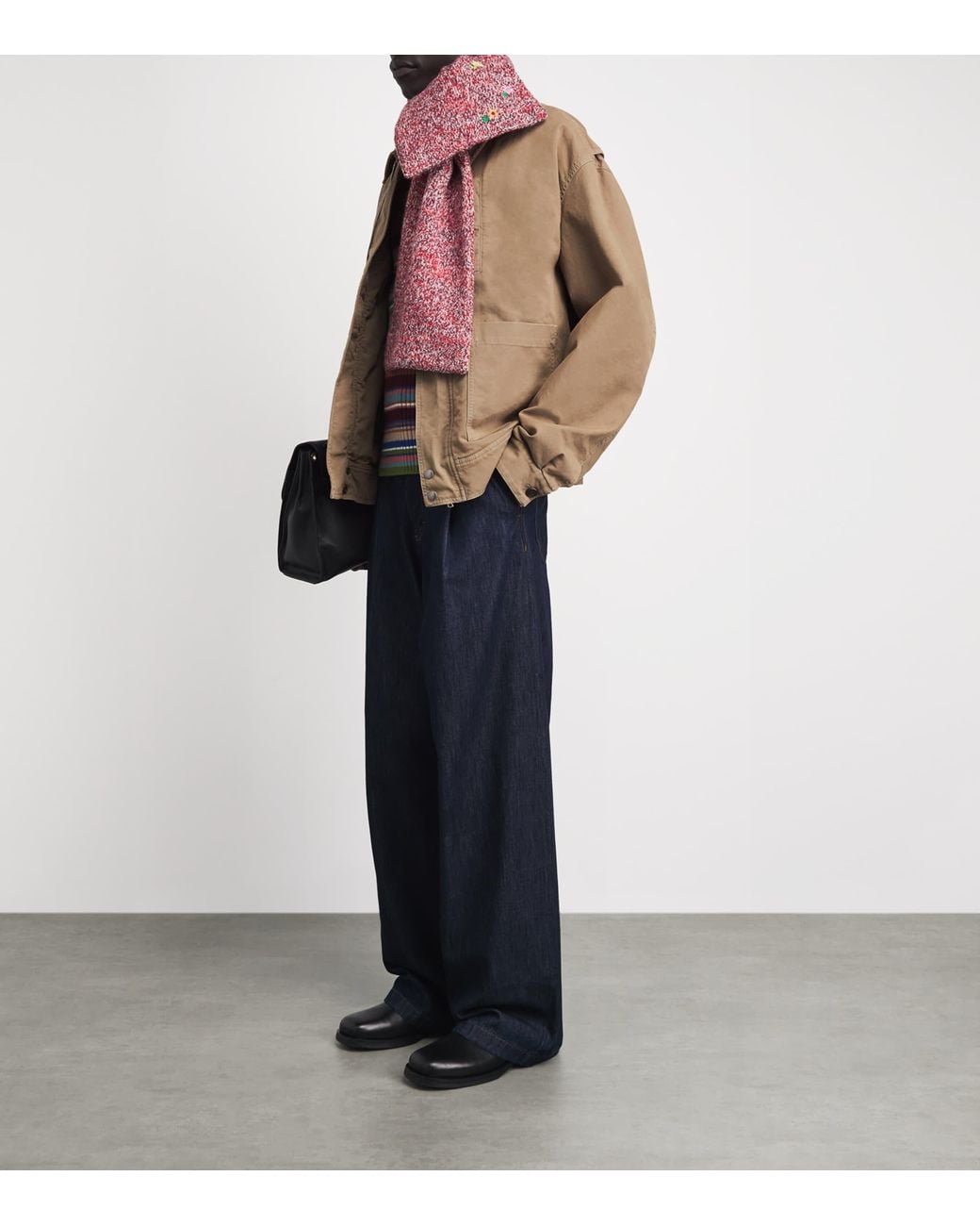 Dries Van Noten Brown Cotton Corduroy-Trim Jacket for men