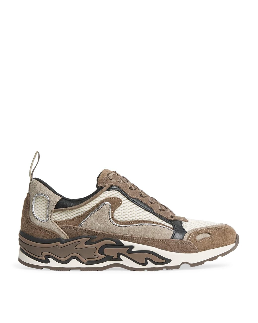 Sandro Brown Flame Sneakers
