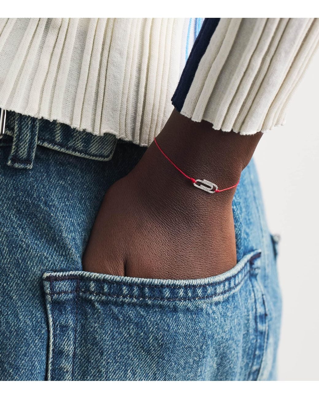RedLine Pink And Diamond Trombone Bracelet