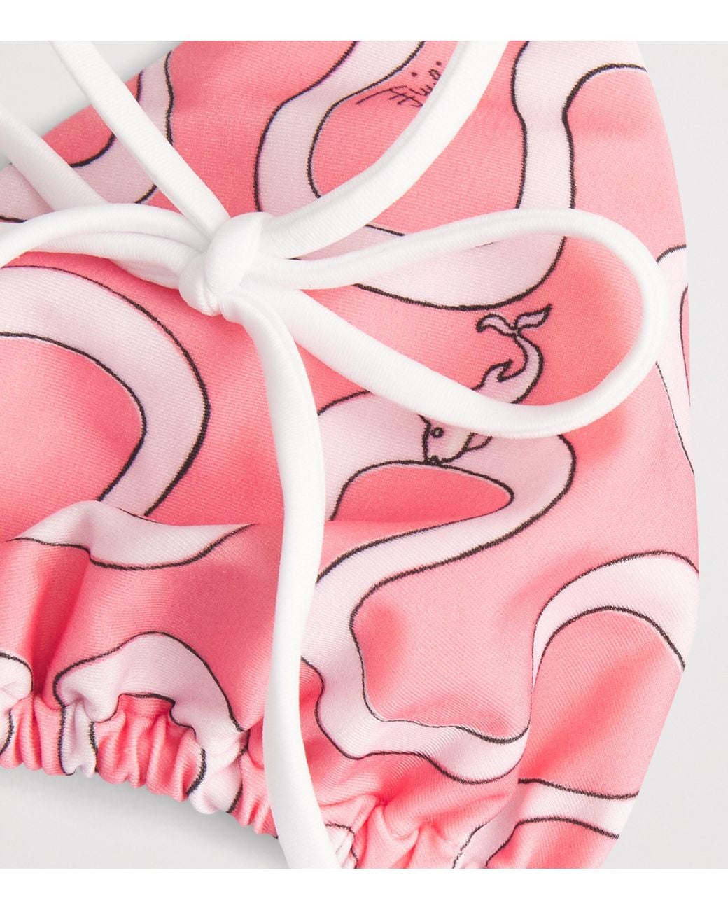 Emilio Pucci Pink Printed Triangle Bikini Top