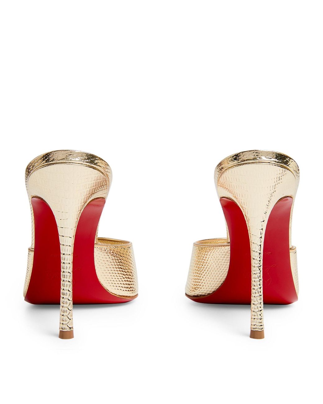Me Dolly Strass 100 Gold Suede - Shoes - Women - Christian Louboutin