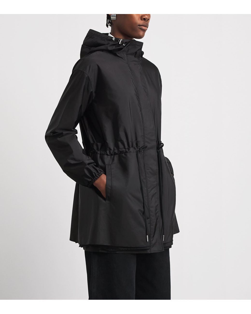 Moncler Black Hooded Weteau Jacket