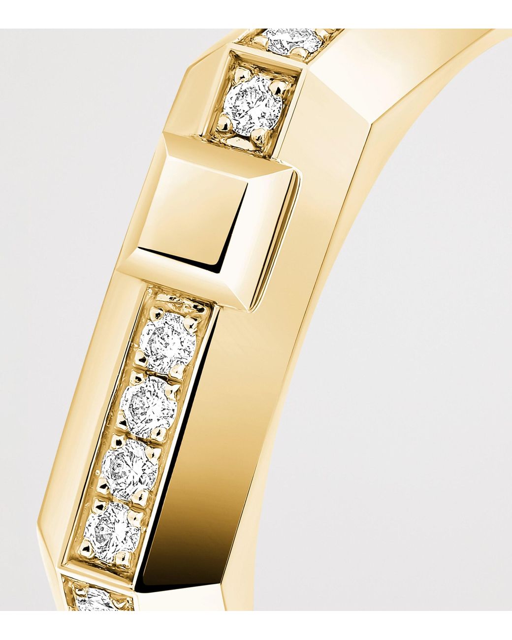 Messika Metallic Moderniste And Diamond Small Pavé Ring