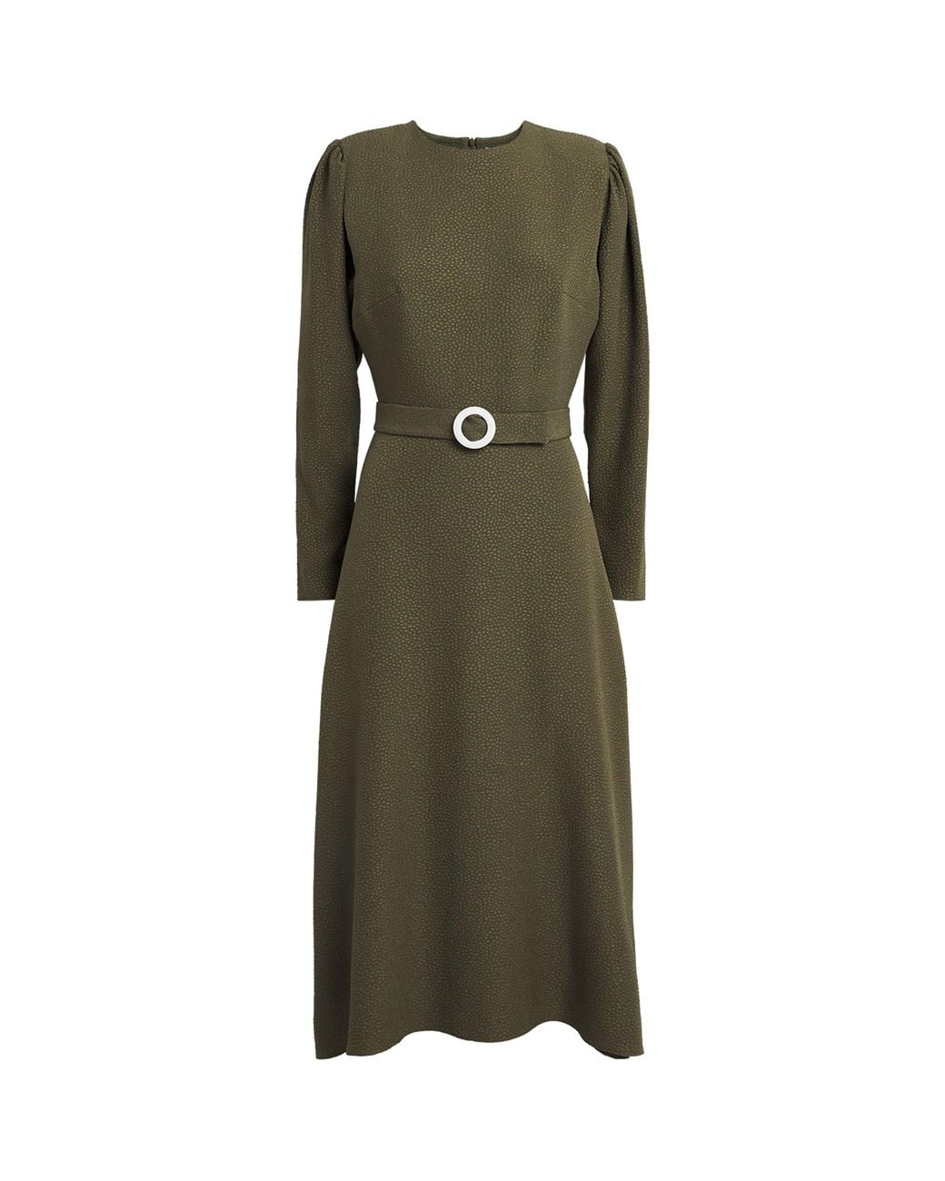 Edeline Lee Green Belted Diana Midi Dress