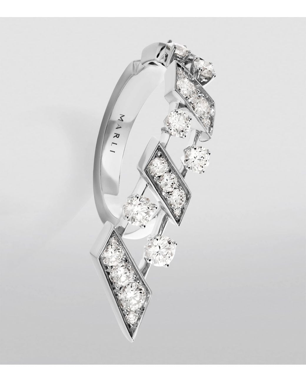 Marli New York White And Diamond Fifth Avenue Ring
