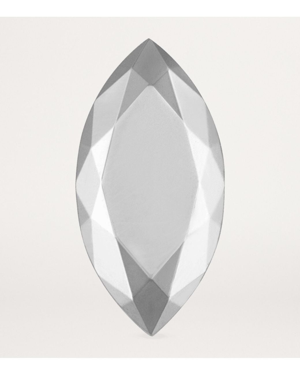 Maria Tash Gray Faceted Marquise Single Stud Earring