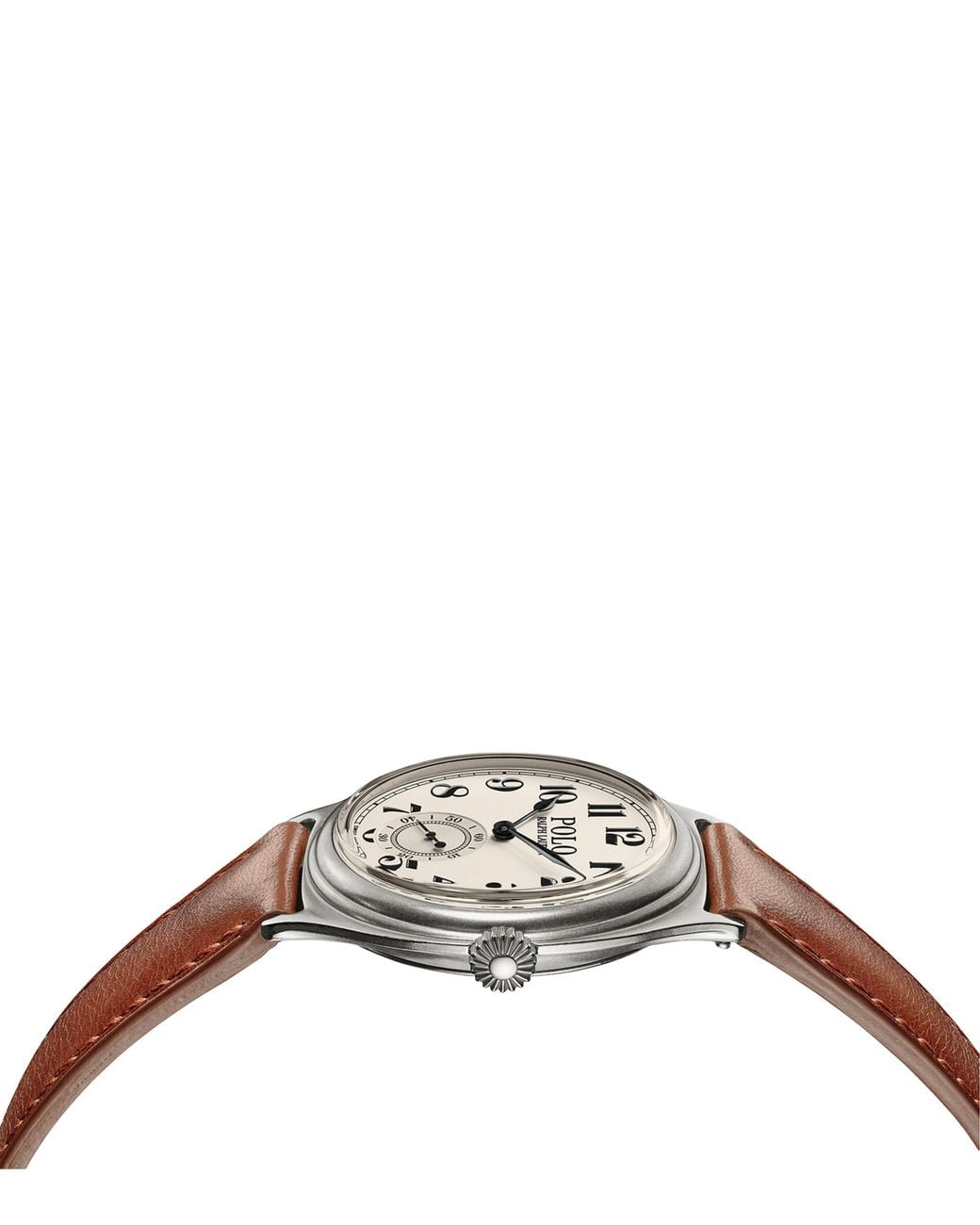 Polo Ralph Lauren Gray Leather Polo Vintage 67 Watch for men
