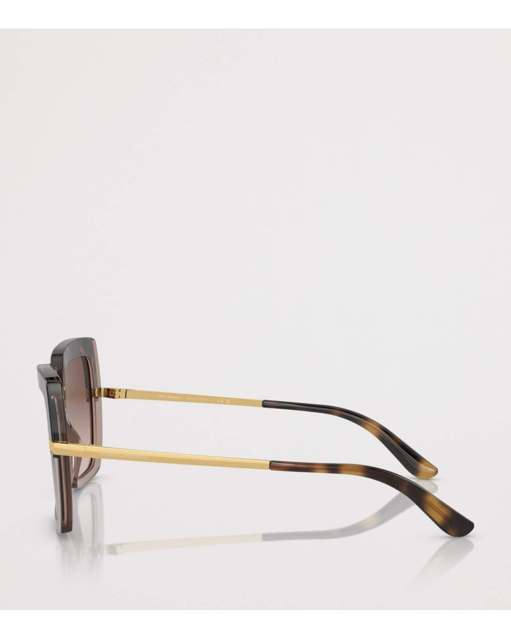 Dolce & Gabbana Brown Tortoiseshell Square Sunglasses