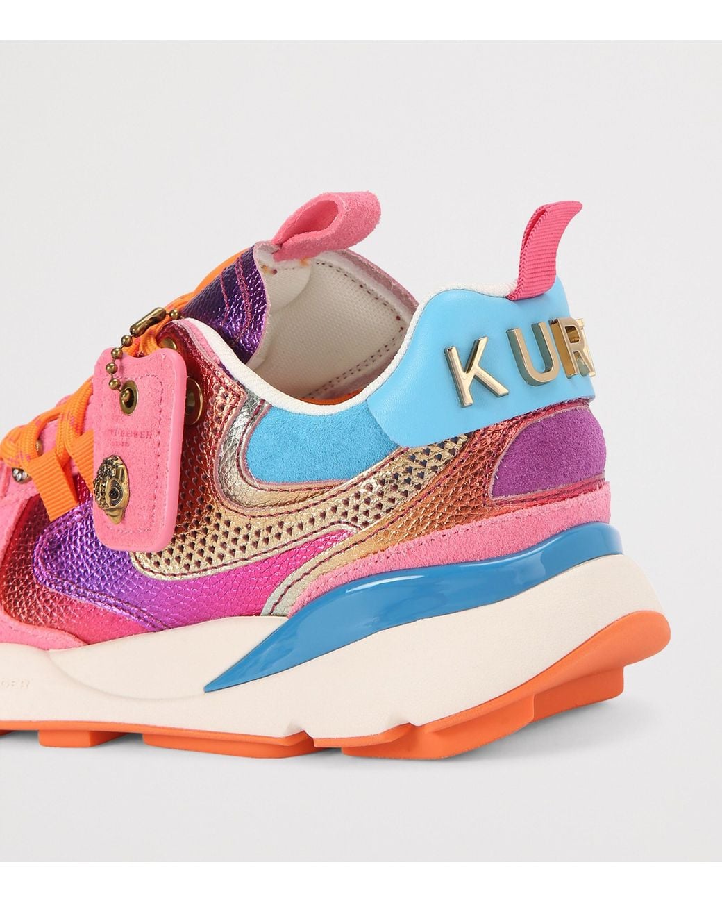 Kurt Geiger Pink Suede Kurt Runner Sneakers