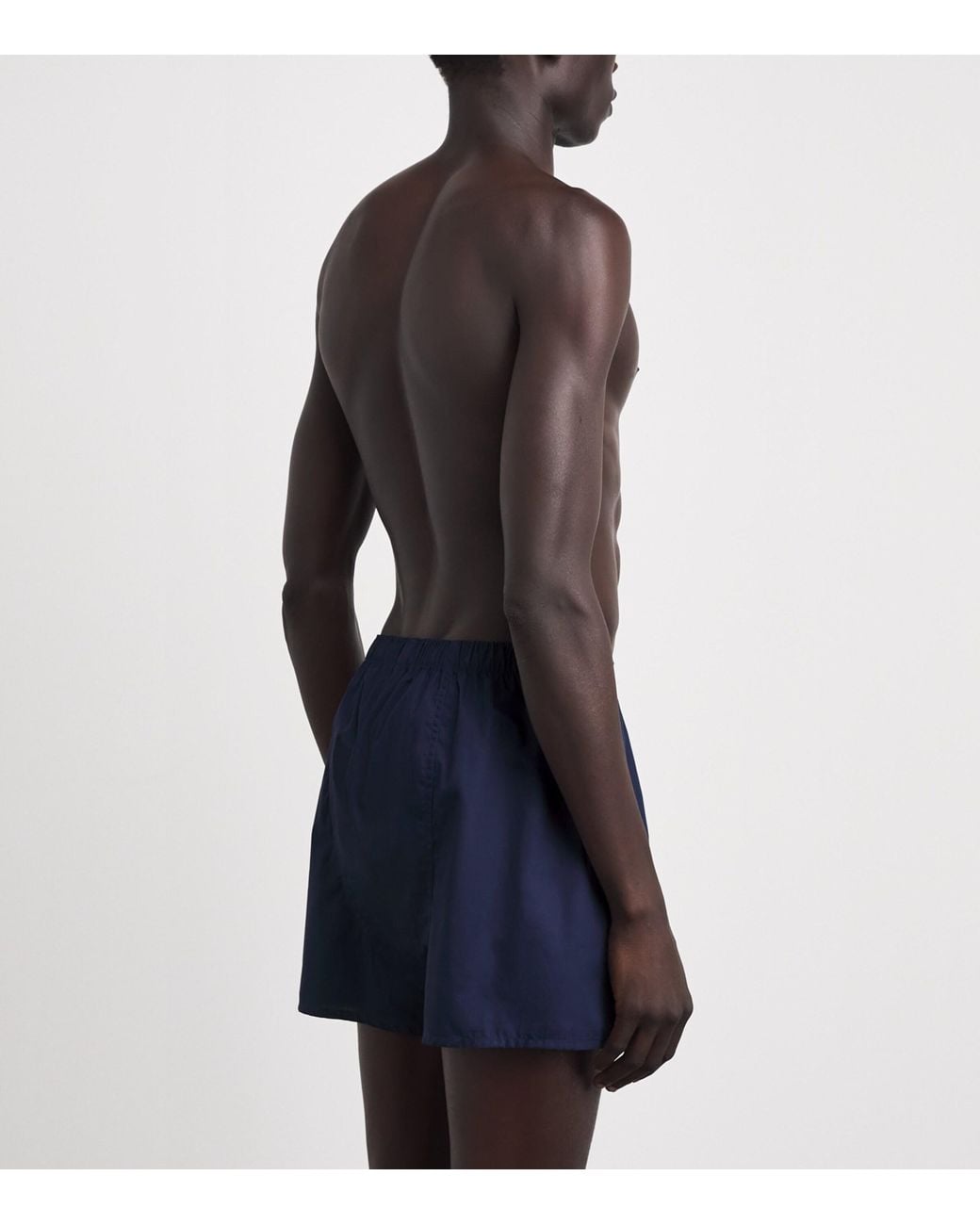 Sunspel Blue Cotton Classic Boxer Shorts for men