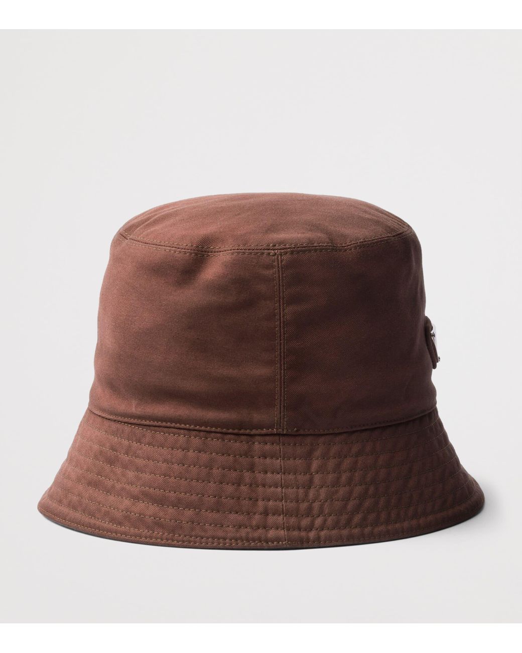 Prada Brown Cotton Bucket Hat for men