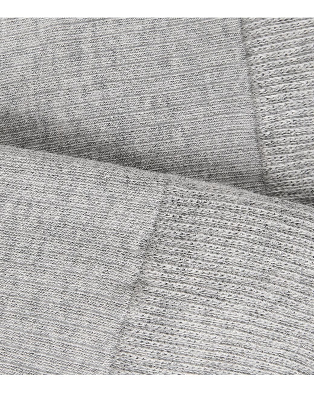 Wolford White Stretch-Cotton Ribbed Mid-Calf Socks