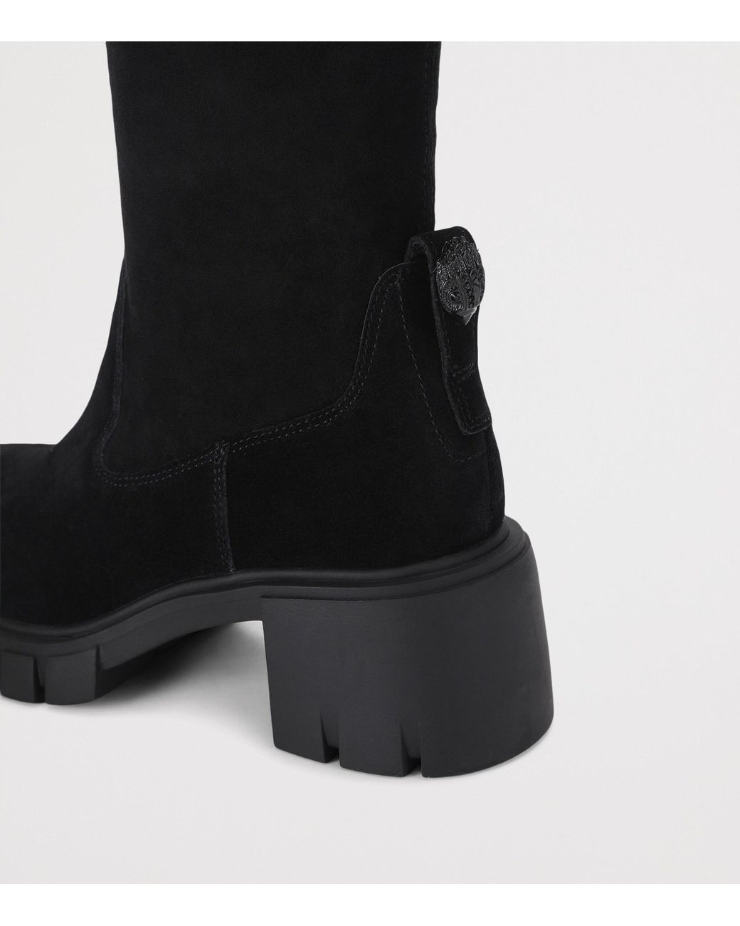 Kurt Geiger Black Suede Clarence Over-The-Knee Boots