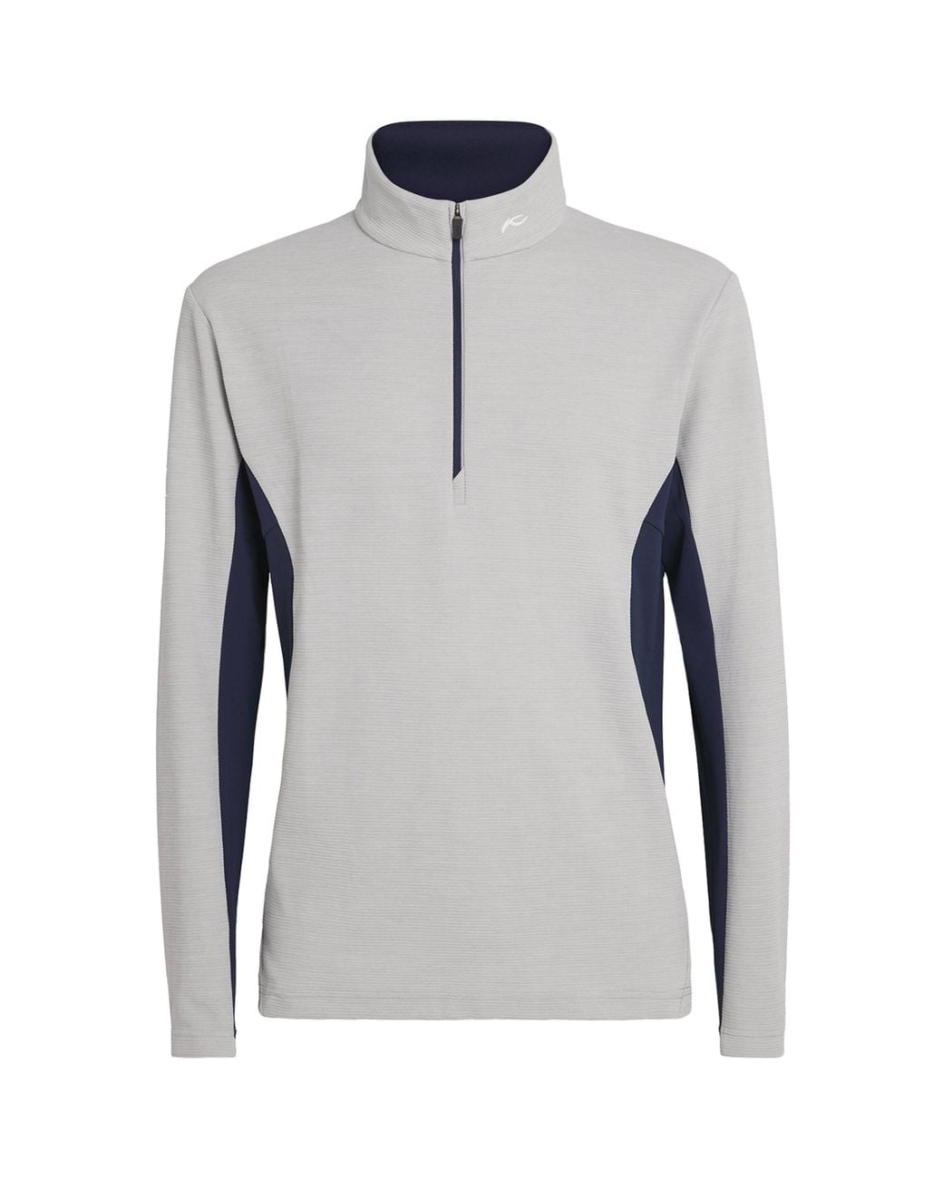 Kjus Gray Roman Midlayer Half-Zip Top for men
