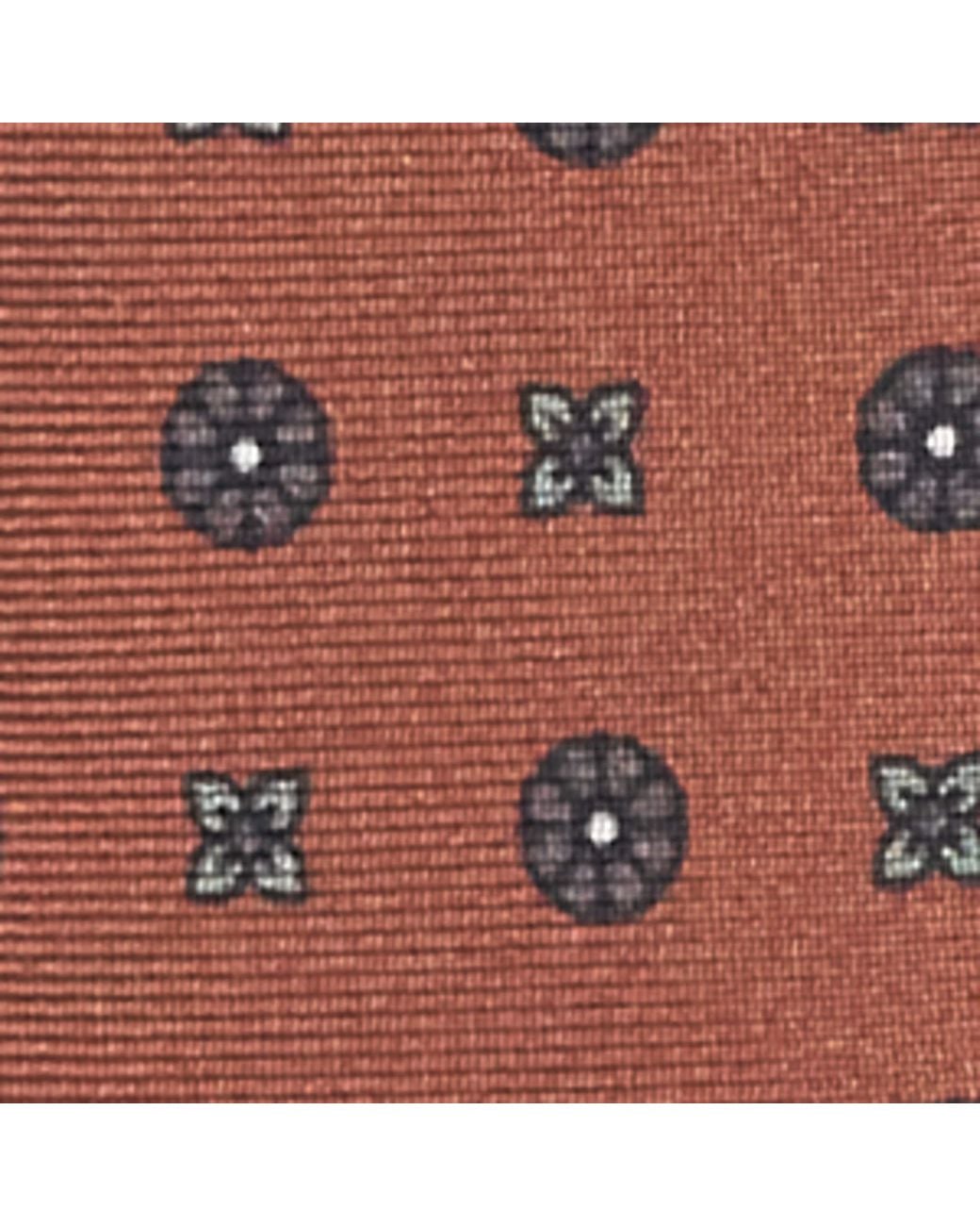 Corneliani White Silk Patterned Tie for men