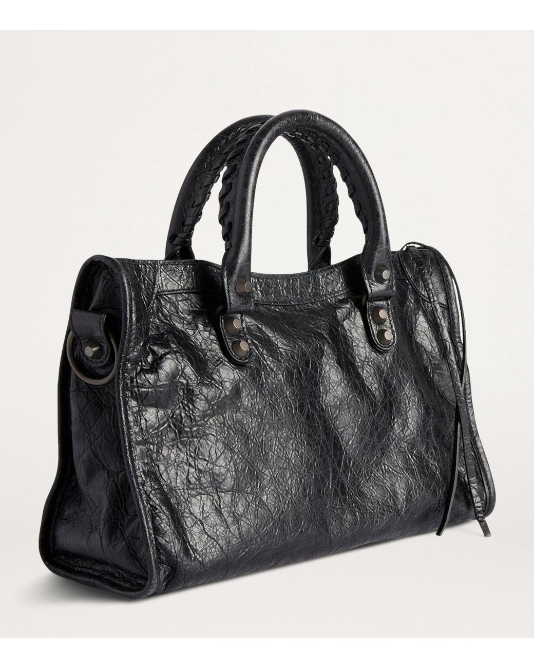 Balenciaga Black Small Leather Le City Top-Handle Bag