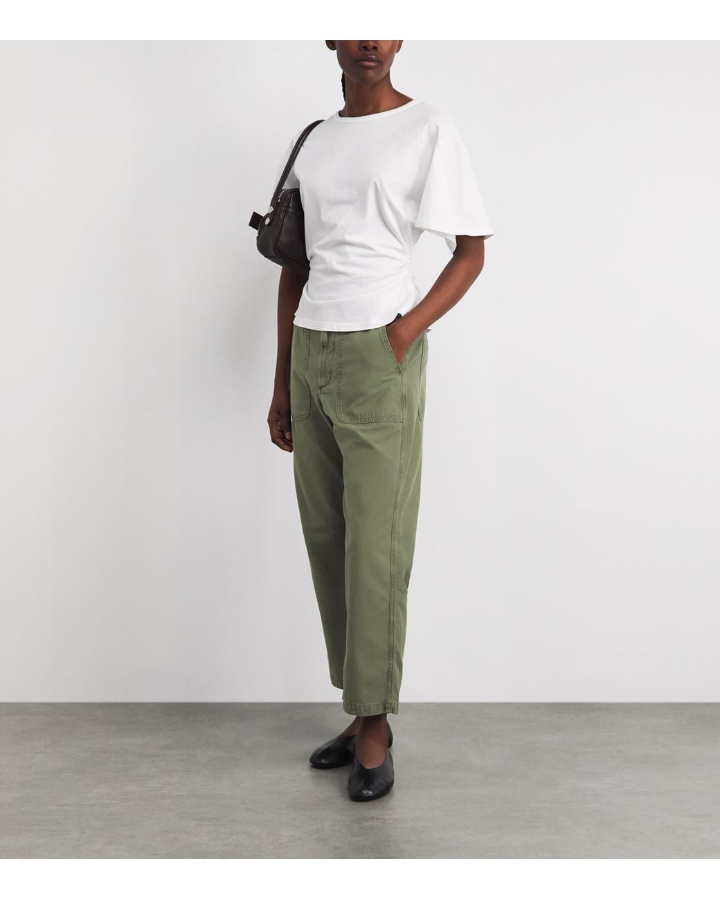 Citizens of Humanity Green Cotton Winslow Utility Trousers