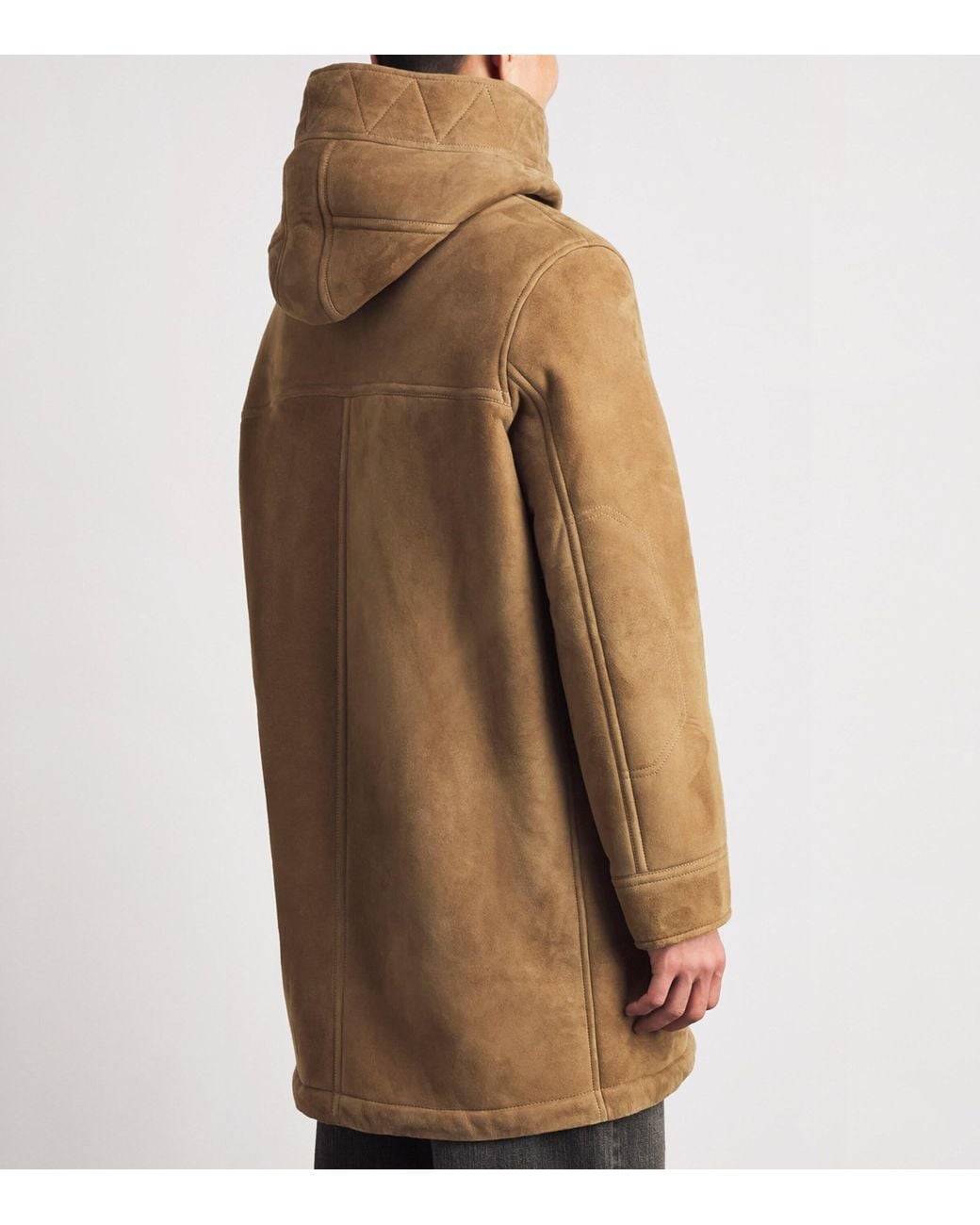 Yves Salomon Brown Suede Shearling-Lined Parka for men