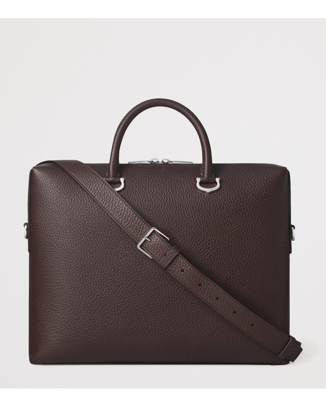 Cartier Brown Leather Must De Briefcase for men