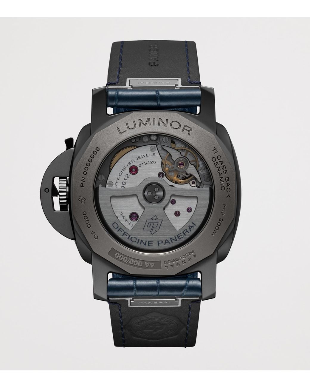 Panerai Blue Ceramic Luminor Gmt Power Reserve Watch for men
