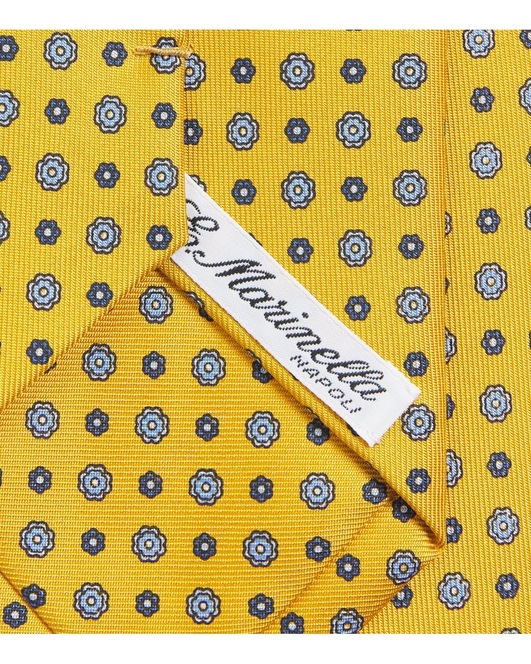 E.MARINELLA Metallic Silk Floral Tie for men