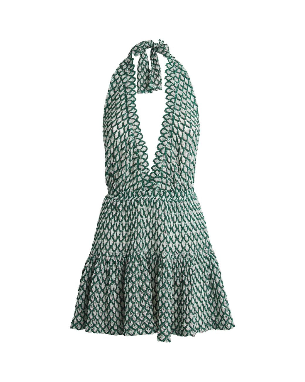 Missoni Metallic Jacquard Mini Dress in Green | Lyst Missoni Metallic Jacquard Mini Dress in Green | Lyst