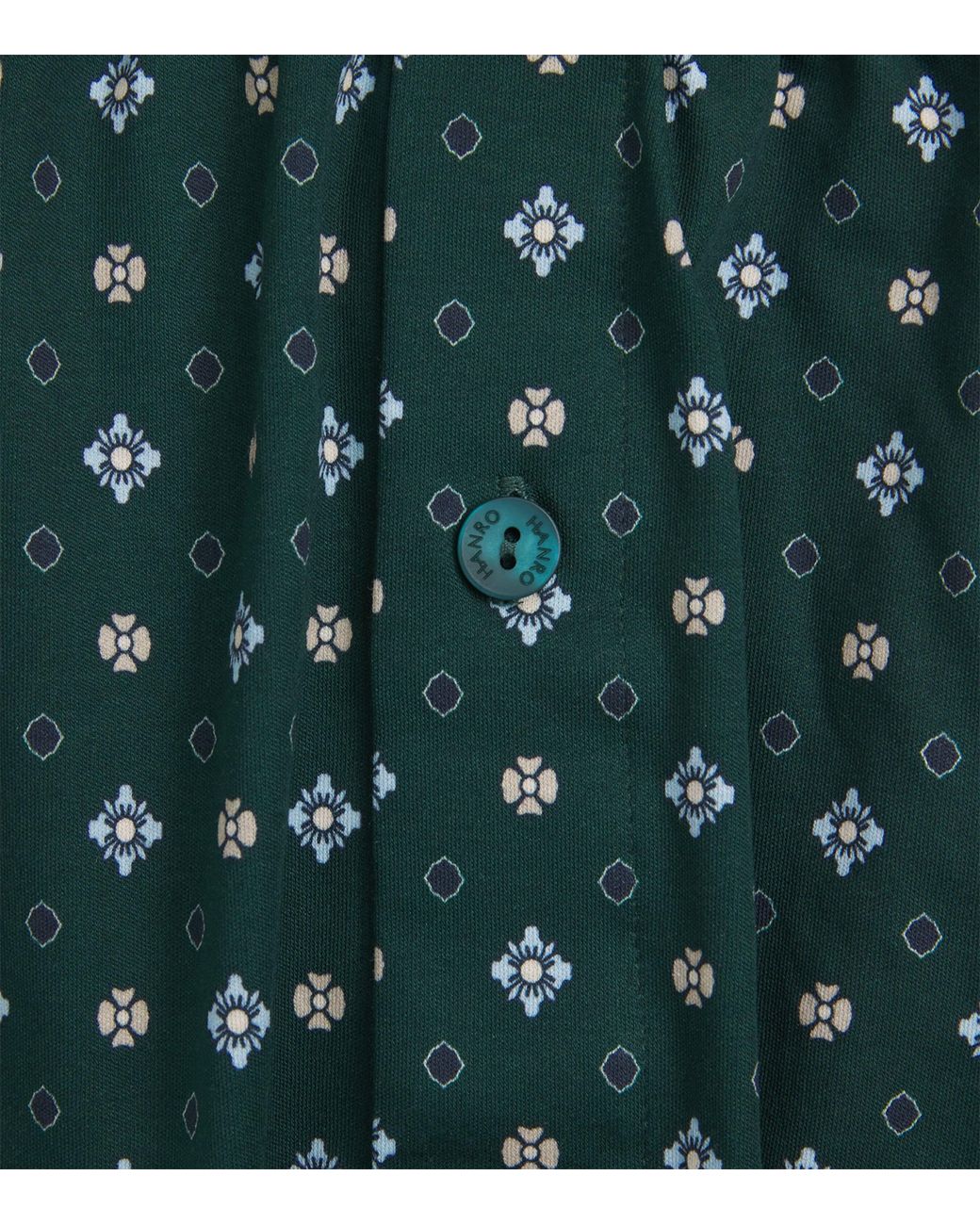 Hanro Green Cotton Boxer Shorts for men