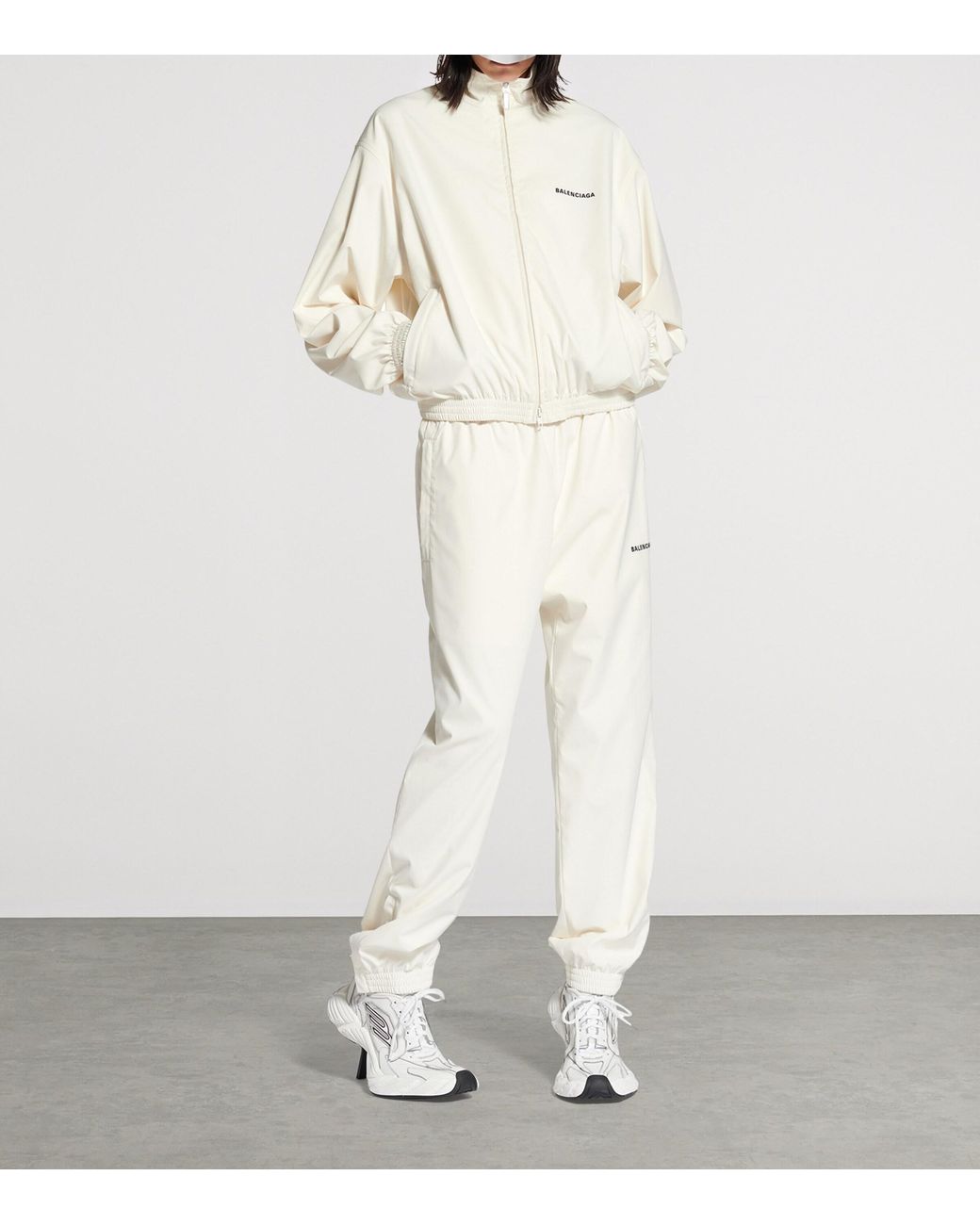 Balenciaga White Windbreaker Jacket