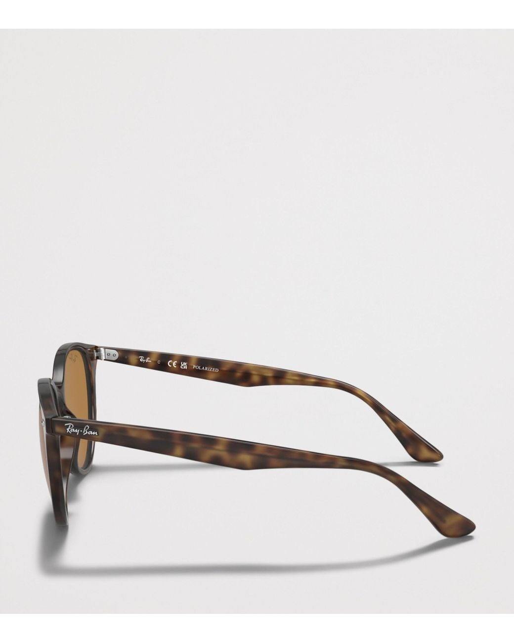 Ray-Ban Brown Tortoiseshell Phantos Round Sunglasses