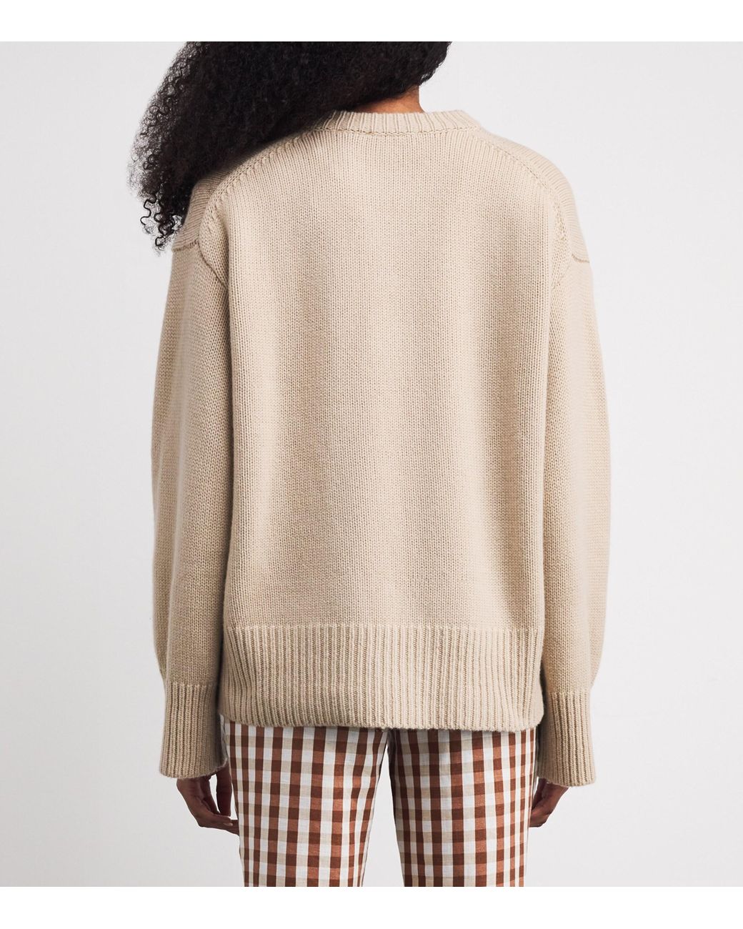 FRAME Natural Cashmere Crew-Neck Sweater