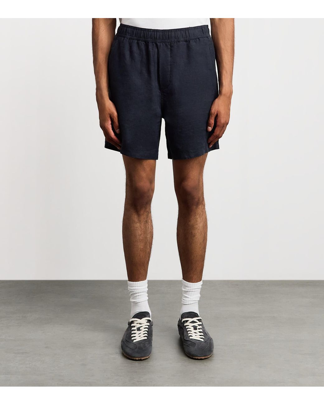Samsøe & Samsøe Blue Linen Chino Shorts for men